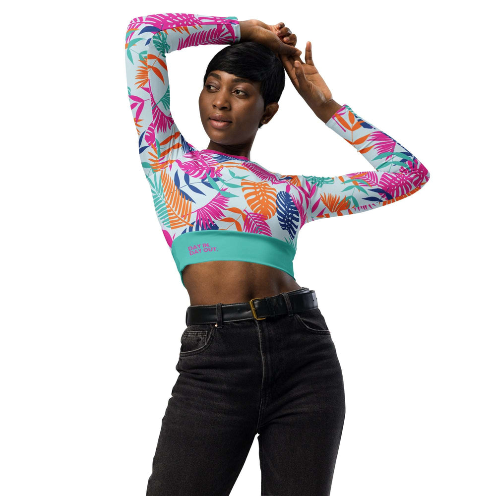 Women's Longsleeve Workout Crop Top