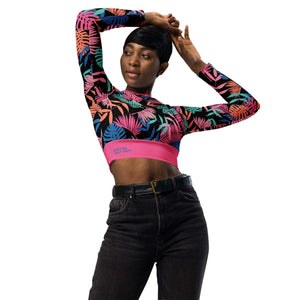 Women's Longsleeve Workout Crop Top