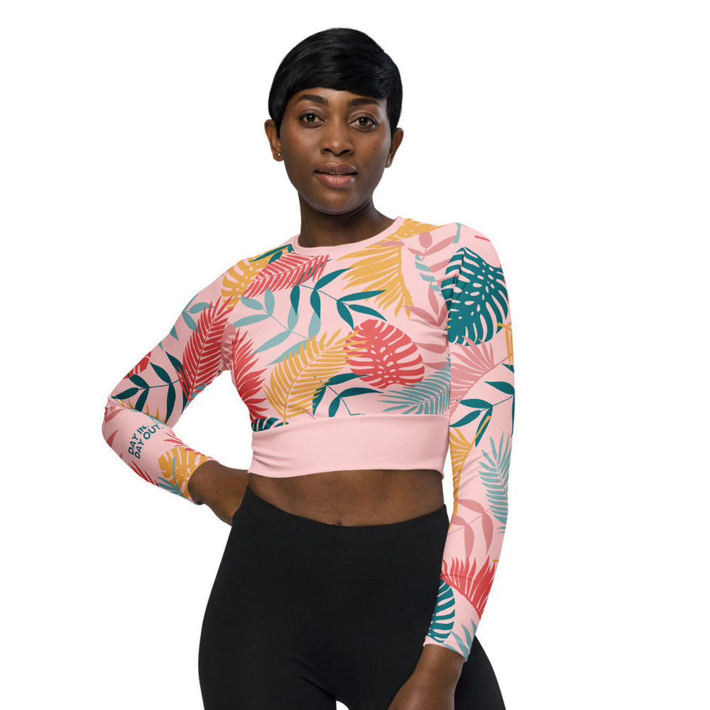Women's Longsleeve Workout Crop Top
