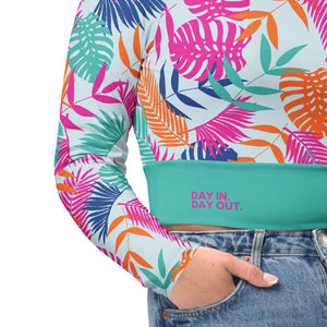 Women's Longsleeve Workout Crop Top