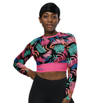 Women's Longsleeve Workout Crop Top