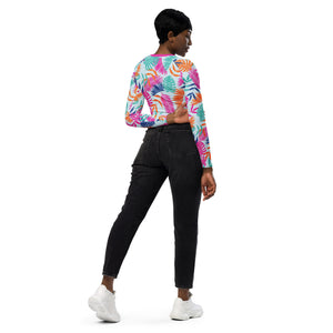 Women's Longsleeve Workout Crop Top