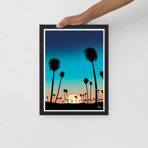 Beach Sunset - Framed poster
