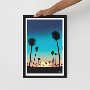 Beach Sunset - Framed poster