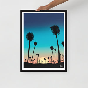 Beach Sunset - Framed poster