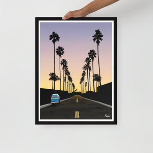 California Sunset - Framed poster