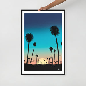 Beach Sunset - Framed poster