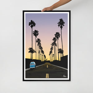 California Sunset - Framed poster