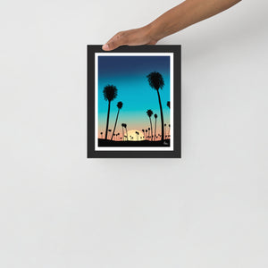 Beach Sunset - Framed poster