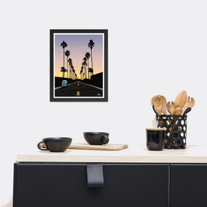 California Sunset - Framed poster