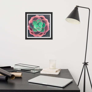 Succulent - Framed poster