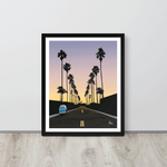 California Sunset - Framed poster