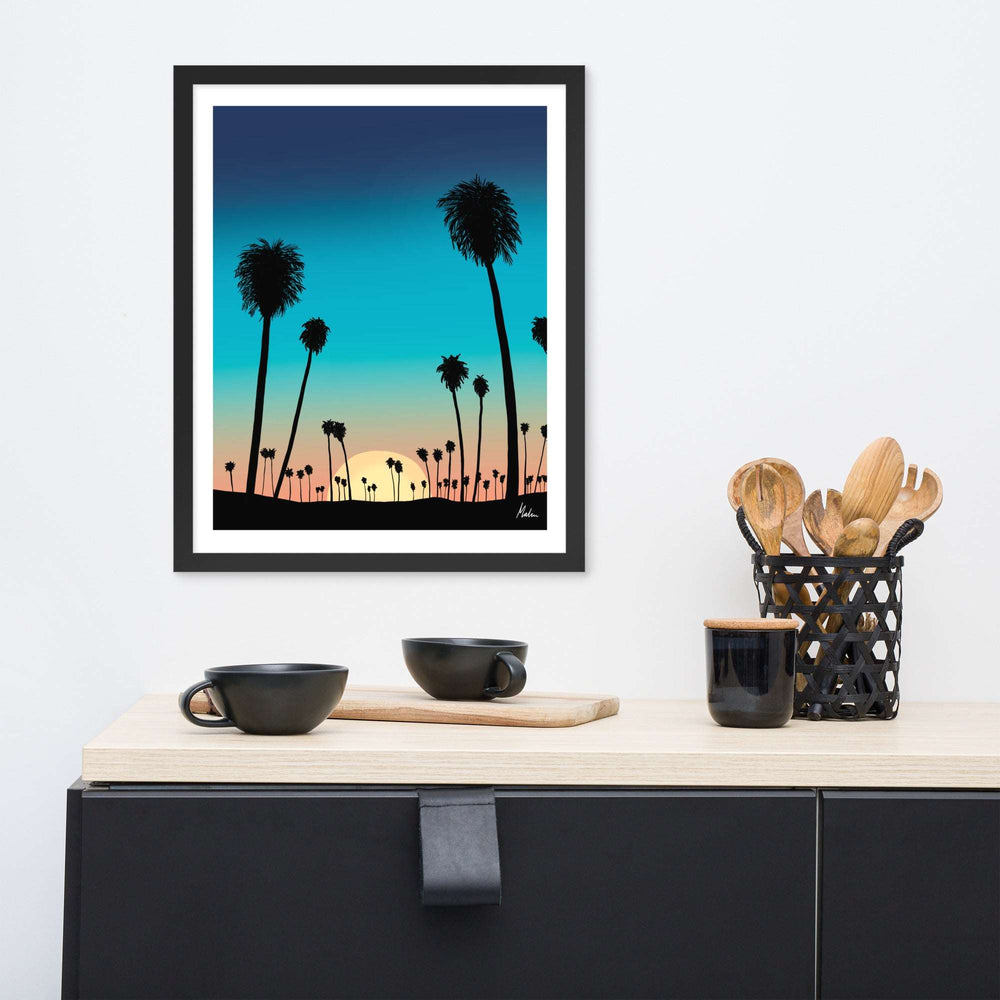 Beach Sunset - Framed poster