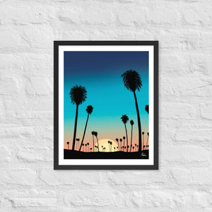Beach Sunset - Framed poster