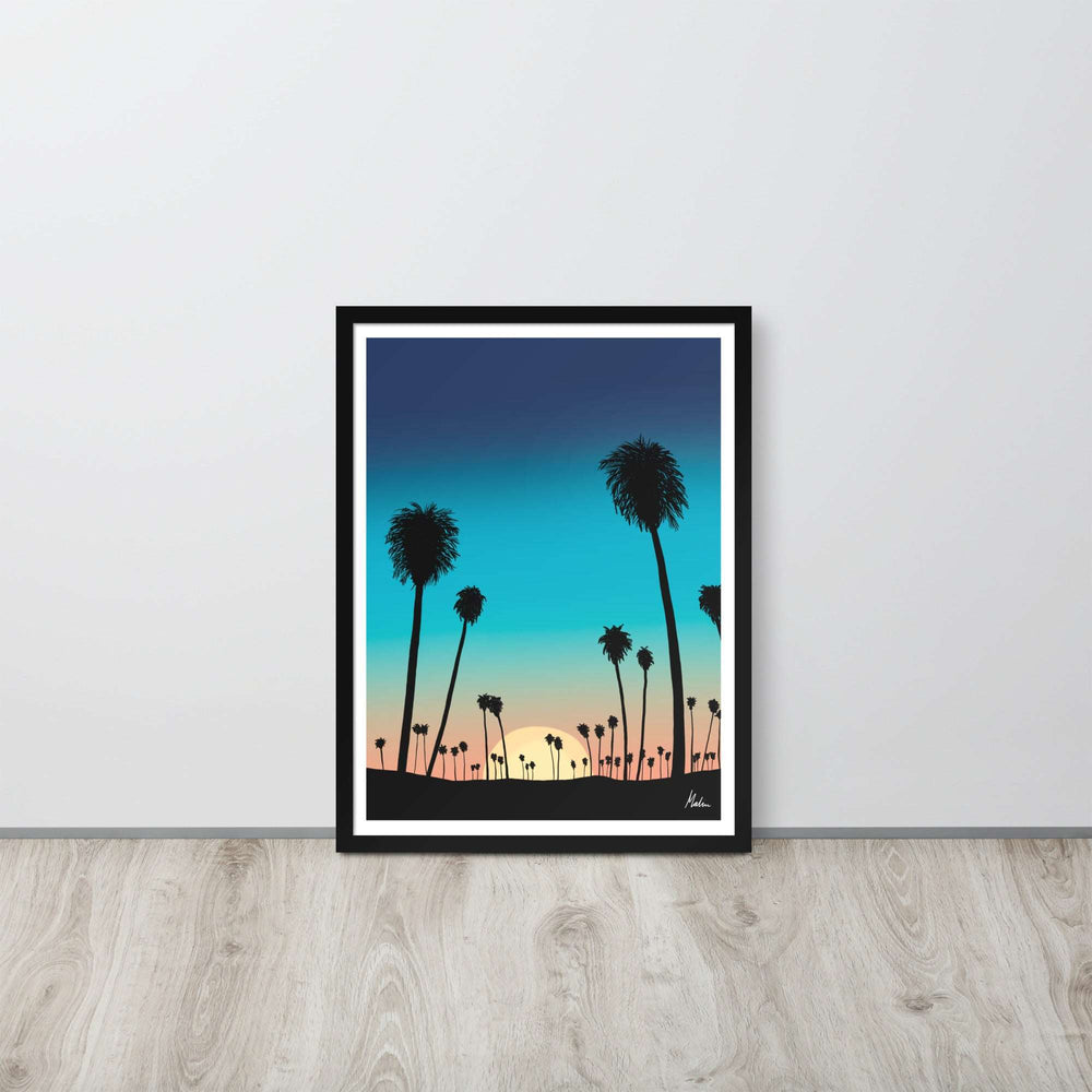 Beach Sunset - Framed poster