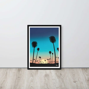 Beach Sunset - Framed poster