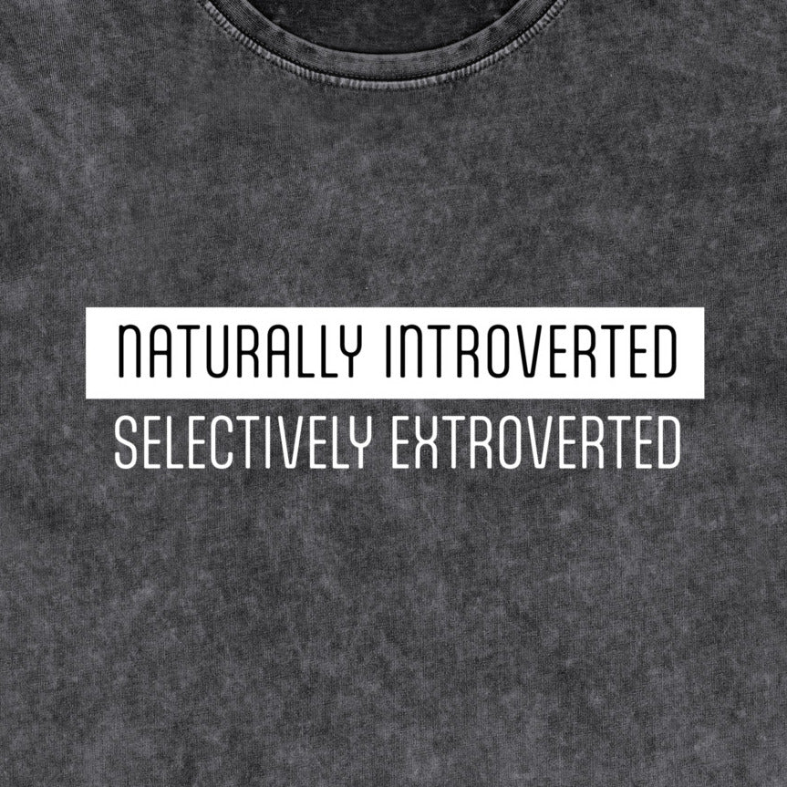 Naturally Introverted - Denim T-Shirt
