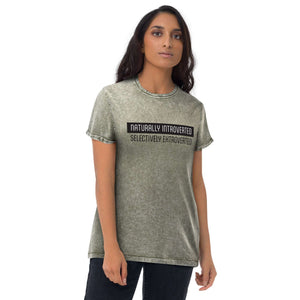 Naturally Introverted - Denim T-Shirt