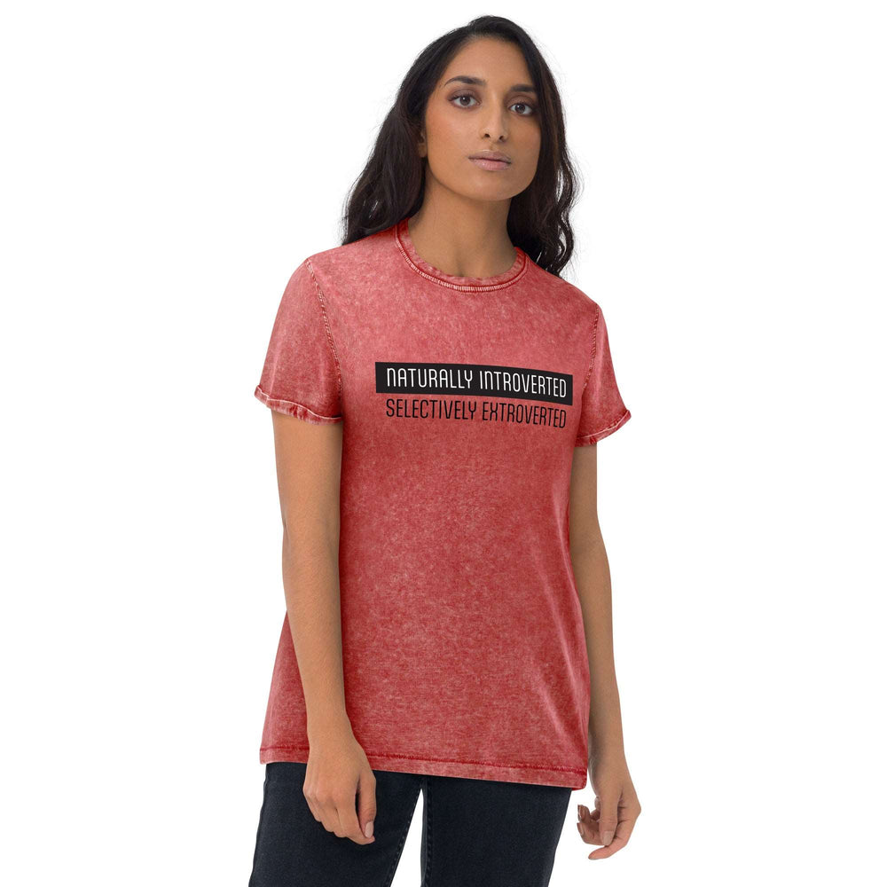 Naturally Introverted - Denim T-Shirt
