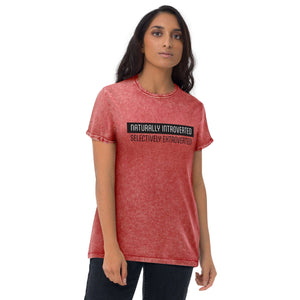 Naturally Introverted - Denim T-Shirt